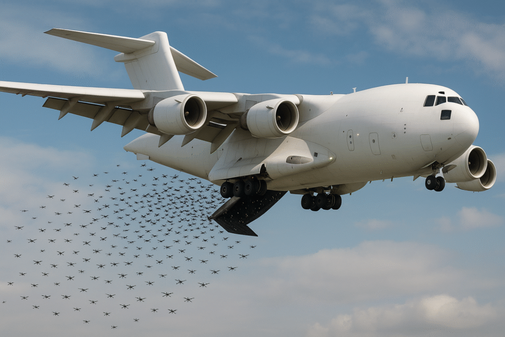 Drone Swarms and Subterfuge - C17 Drone Launch